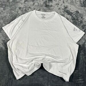 Y2K True Religion White Blank T-Shirt - size XL - measurements listed